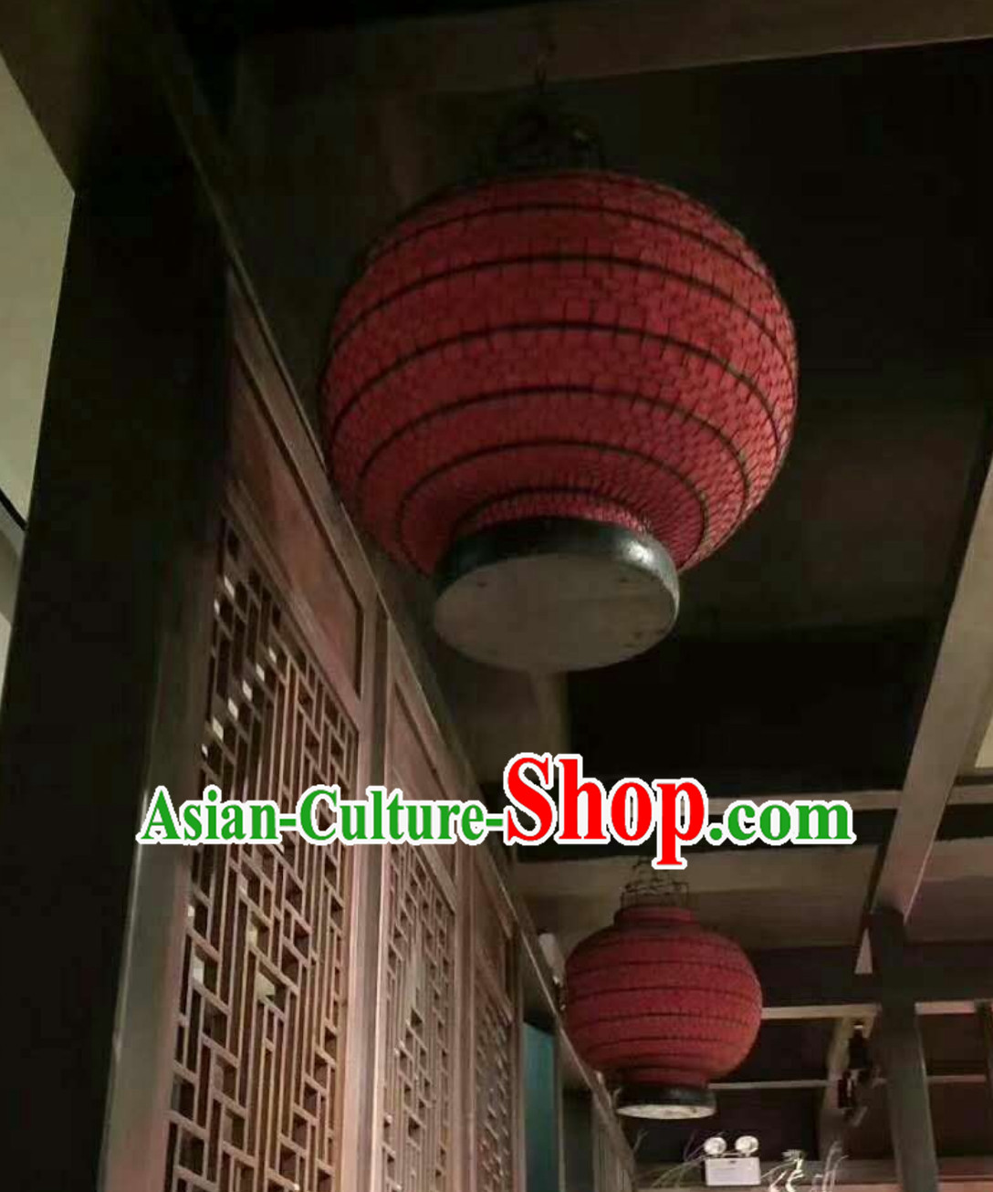 Lucky Red Chinese Classical Handmade Iron Mesh Lantern Lucky Red Chinese Classical Handmade Iron Mesh Lantern