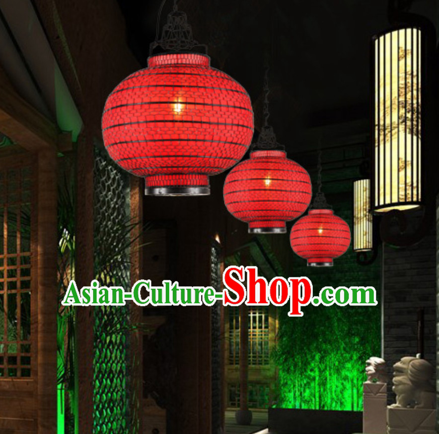 Lucky Red Chinese Classical Handmade Iron Mesh Lantern Lucky Red Chinese Classical Handmade Iron Mesh Lantern