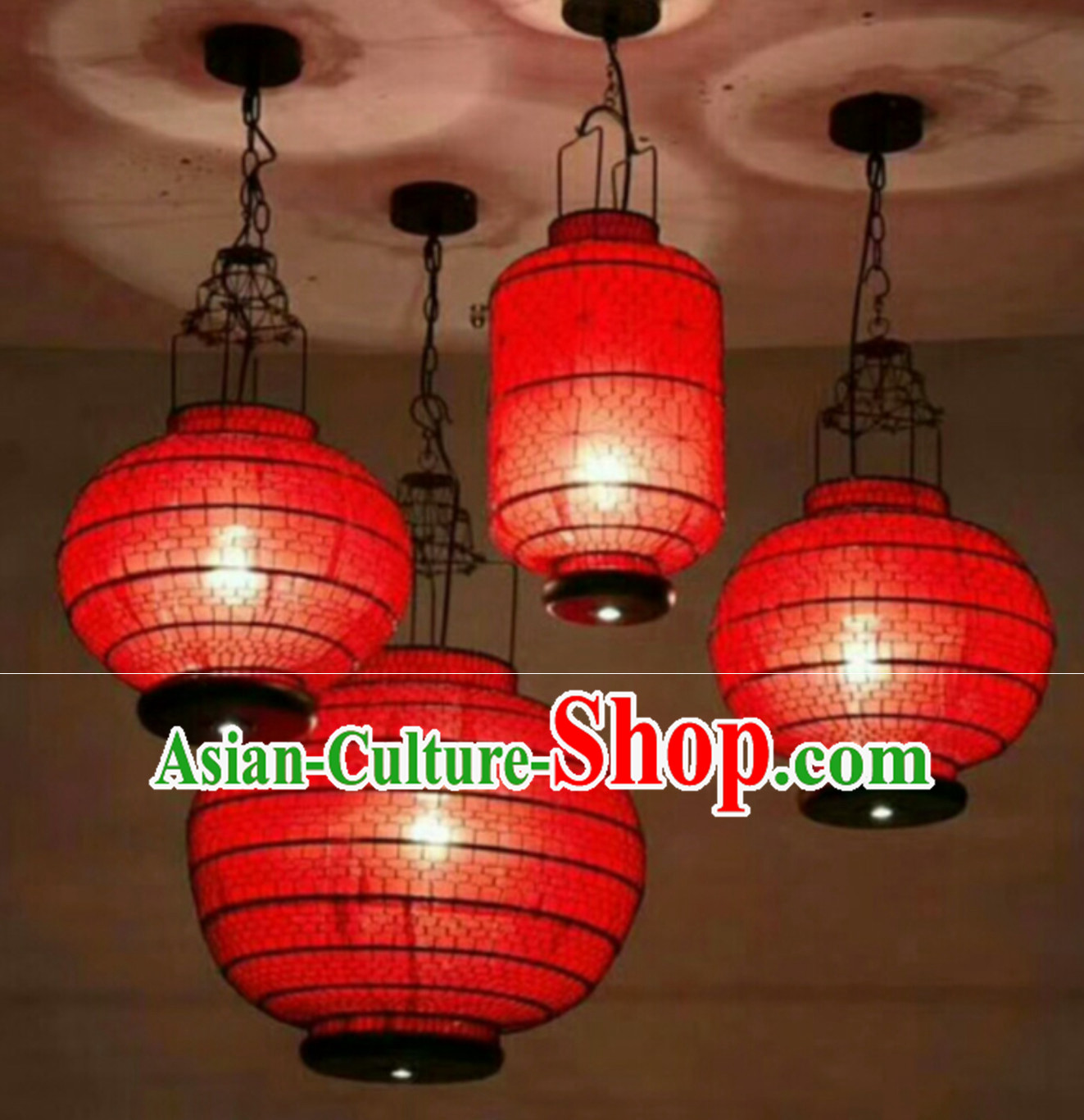 Lucky Red Chinese Classical Handmade Iron Mesh Lantern Lucky Red Chinese Classical Handmade Iron Mesh Lantern