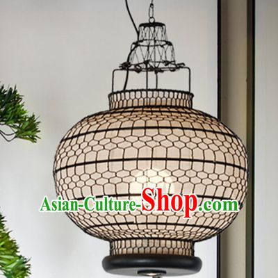 Free Worldwide Delivery Classic White Chinese Classical Handmade Iron Mesh Lantern Palace Lanterns