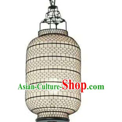 Free Worldwide Delivery Tube Shape Traditional White Chinese Classical Handmade Iron Mesh Lantern Palace Lanterns