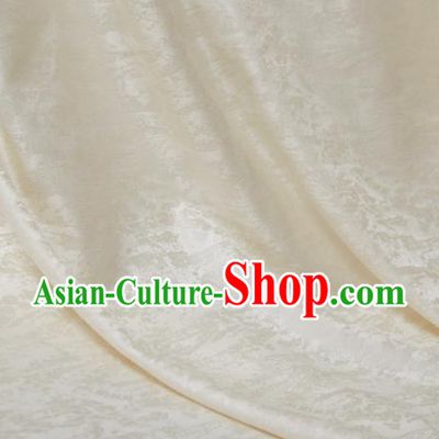 Chinese Classical Pattern Design Beige Song Brocade Fabric Asian Traditional Cheongsam Silk Material