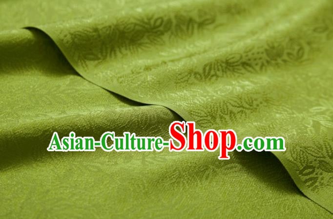 Chinese Classical Pattern Design Olive Green Mulberry Silk Fabric Asian Traditional Cheongsam Silk Material Chinese Classical Pattern Design Olive Green Mulberry Silk Fabric Asian Traditional Cheongsam Silk Material