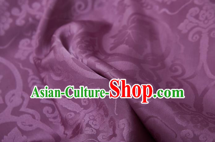 Chinese Classical Grape Pattern Design Purple Mulberry Silk Fabric Asian Traditional Cheongsam Silk Material Chinese Classical Grape Pattern Design Purple Mulberry Silk Fabric Asian Traditional Cheongsam Silk Material