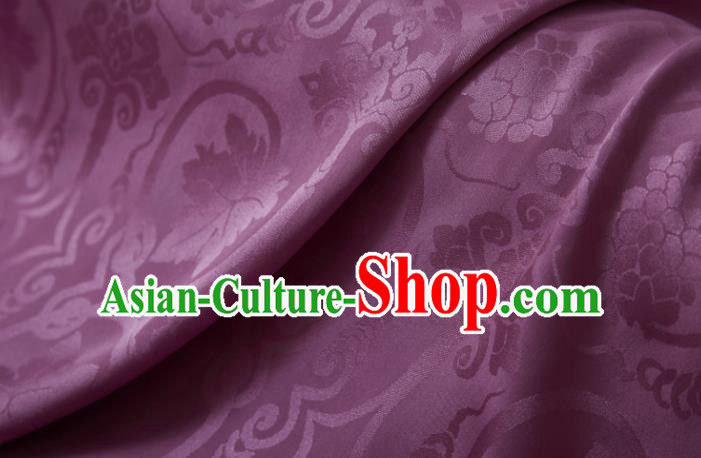 Chinese Classical Grape Pattern Design Purple Mulberry Silk Fabric Asian Traditional Cheongsam Silk Material Chinese Classical Grape Pattern Design Purple Mulberry Silk Fabric Asian Traditional Cheongsam Silk Material