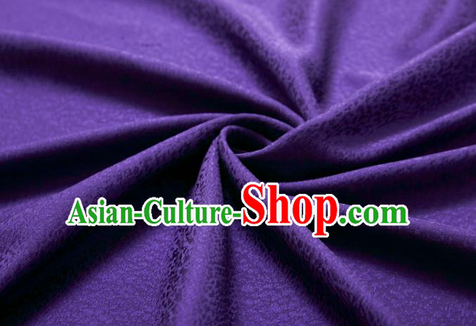 Chinese Classical Floral Pattern Design Purple Brocade Fabric Asian Traditional Cheongsam Silk Material