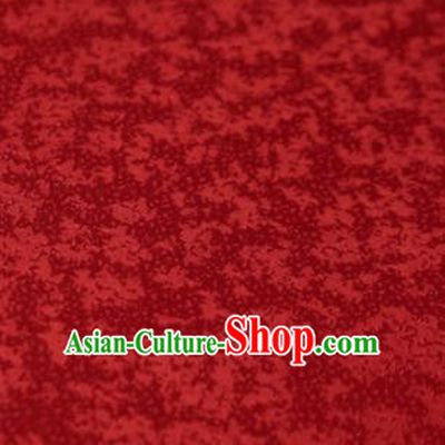 Chinese Classical Fubuki Pattern Design Wine Red Mulberry Silk Fabric Asian Traditional Cheongsam Silk Material