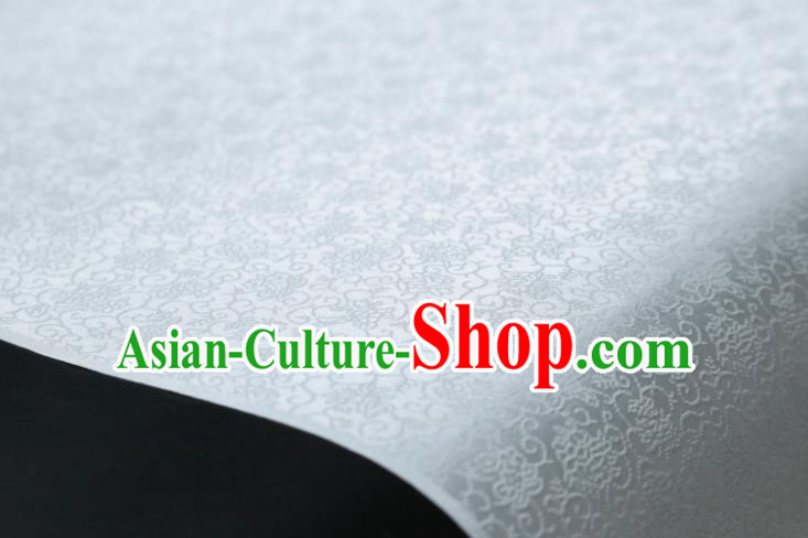 Chinese Classical Plant Pattern Design White Mulberry Silk Fabric Asian Traditional Cheongsam Silk Material Chinese Classical Plant Pattern Design White Mulberry Silk Fabric Asian Traditional Cheongsam Silk Material