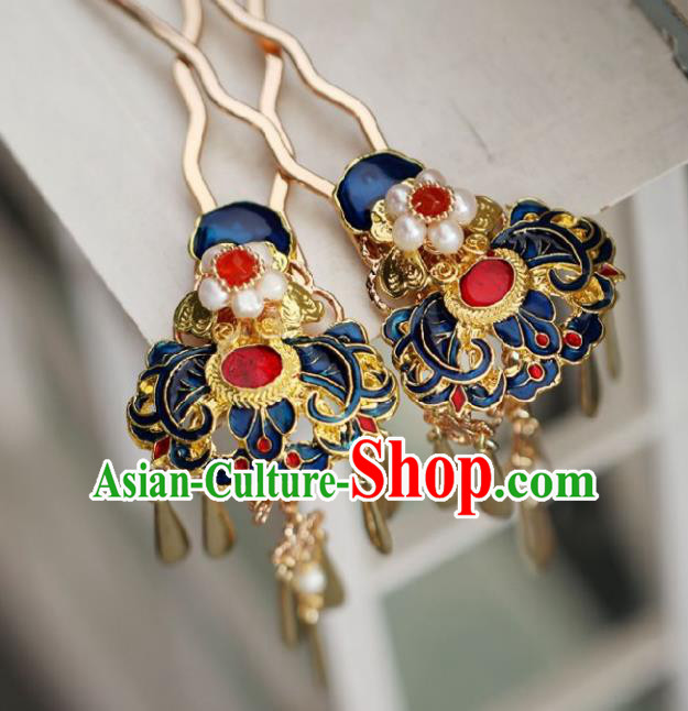 Chinese Handmade Ming Dynasty Princess Hairpins Ancient Hanfu Hair Accessories for Women Chinese Handmade Ming Dynasty Princess Hairpins Ancient Hanfu Hair Accessories for Women