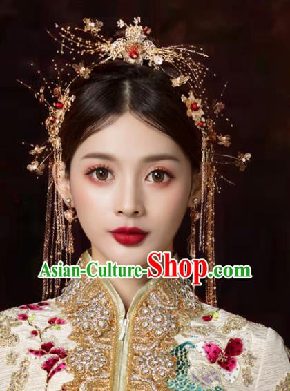 Chinese Traditional Wedding Hair Accessories Hairpins Handmade Bride Hair Comb for Women Chinese Traditional Wedding Hair Accessories Hairpins Handmade Bride Hair Comb for Women