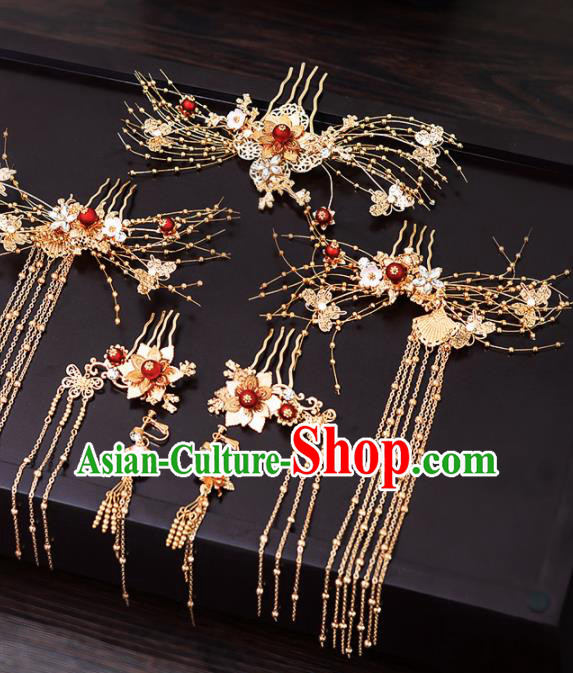 Chinese Traditional Wedding Hair Accessories Hairpins Handmade Bride Hair Comb for Women Chinese Traditional Wedding Hair Accessories Hairpins Handmade Bride Hair Comb for Women