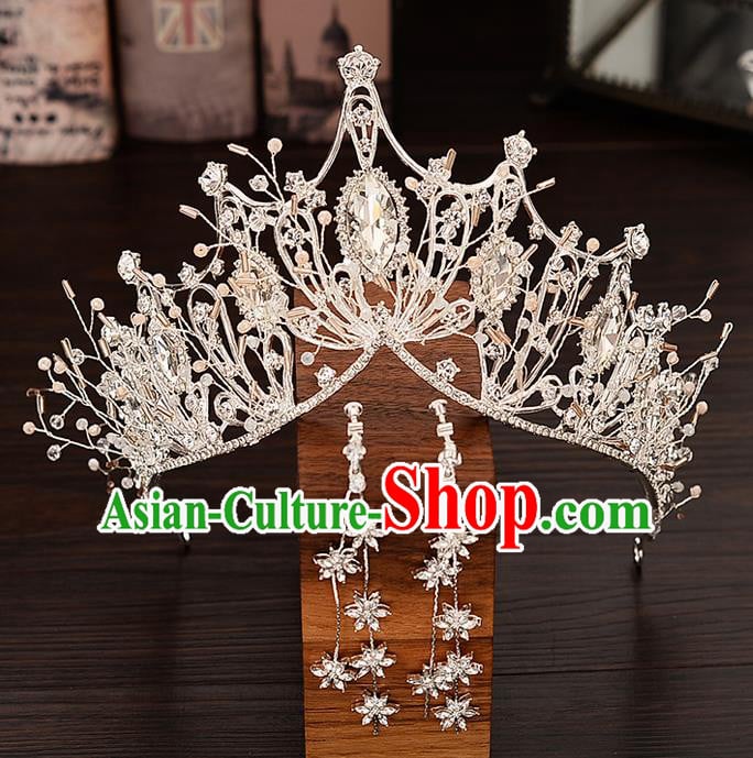 Top Handmade Princess Crystal Royal Crown Wedding Bride Hair Accessories for Women Top Handmade Princess Crystal Royal Crown Wedding Bride Hair Accessories for Women