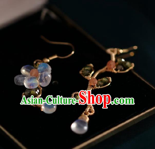 Chinese Traditional Hanfu Tassel Earrings Handmade Ear Jewelry Accessories for Women