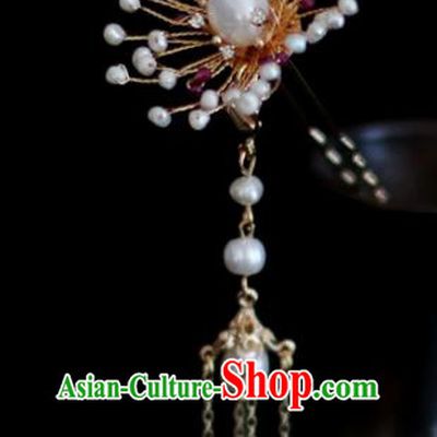 Chinese Handmade Tang Dynasty Princess Tassel Hairpins Ancient Hanfu Hair Accessories for Women