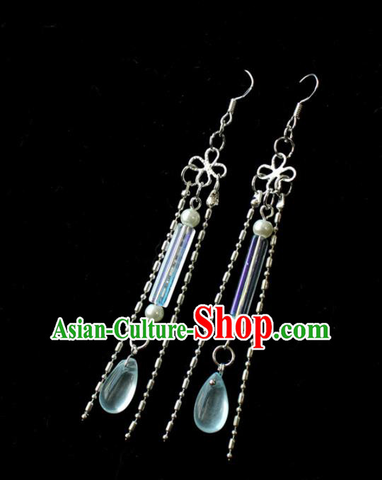 Chinese Traditional Hanfu Earrings Handmade Ancient Princess Ear Accessories for Women Chinese Traditional Hanfu Earrings Handmade Ancient Princess Ear Accessories for Women