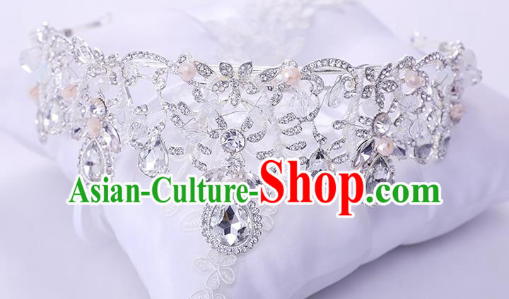 Top Handmade Wedding Bride Royal Crown Baroque Princess Hair Accessories for Women Top Handmade Wedding Bride Royal Crown Baroque Princess Hair Accessories for Women