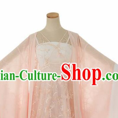 Chinese Drama Ancient Princess Pink Hanfu Dress for Women