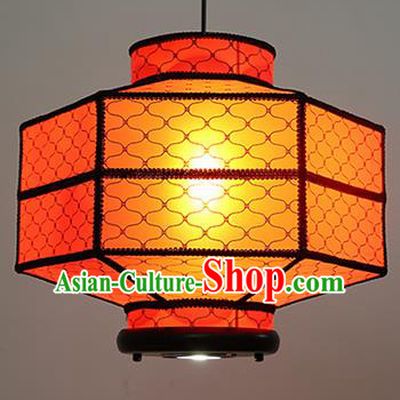 Chinese Traditional Red Cloth Hanging Lantern Handmade New Year Lamp Palace Lanterns