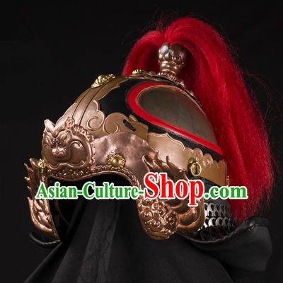 Traditional Chinese Song Dynasty Military Officer Helmet Ancient Soldier General Hat for Men