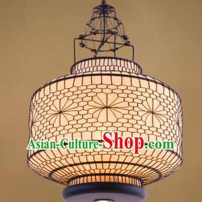Chinese Traditional Iron Art Hanging Lantern Handmade New Year Lamp Palace Lanterns