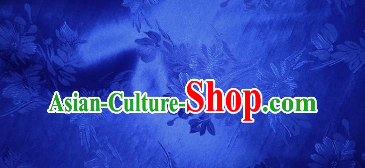 Chinese Traditional Royalblue Silk Fabric Mulberry Silk Fabric Hanfu Dress Material Chinese Traditional Royalblue Silk Fabric Mulberry Silk Fabric Hanfu Dress Material