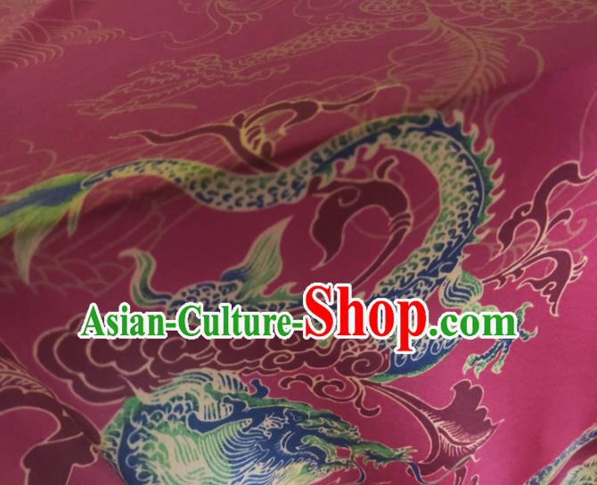 Chinese Traditional Phoenix Pattern Wine Red Silk Fabric Mulberry Silk Fabric Hanfu Dress Material Chinese Traditional Phoenix Pattern Wine Red Silk Fabric Mulberry Silk Fabric Hanfu Dress Material
