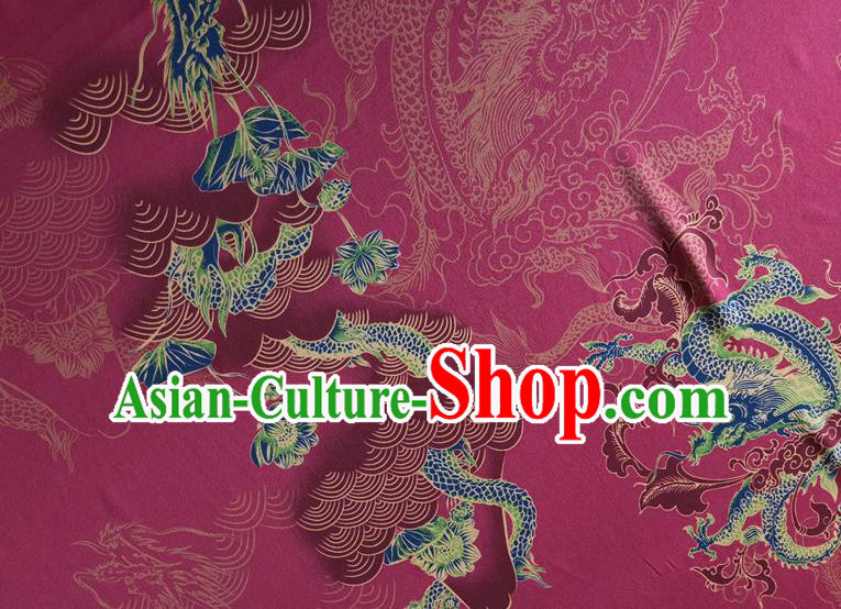 Chinese Traditional Phoenix Pattern Wine Red Silk Fabric Mulberry Silk Fabric Hanfu Dress Material Chinese Traditional Phoenix Pattern Wine Red Silk Fabric Mulberry Silk Fabric Hanfu Dress Material