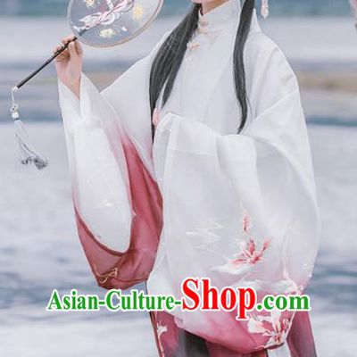 Chinese Ancient Female Swordsman Embroidered Clothing Traditional Ming Dynasty Court Lady Costume for Women