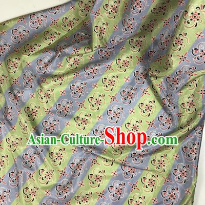 Chinese Traditional Pattern Light Green Brocade Hanfu Fabric Silk Fabric Hanfu Dress Material