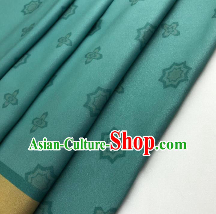 Chinese Traditional Classical Pattern Green Chiffon Fabric Silk Fabric Hanfu Dress Material Chinese Traditional Classical Pattern Green Chiffon Fabric Silk Fabric Hanfu Dress Material