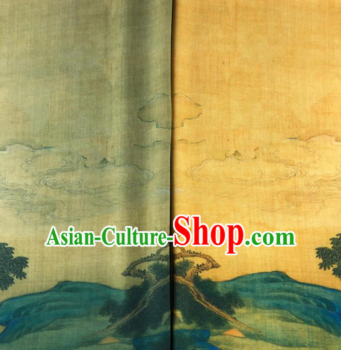 Chinese Traditional Classical Immortals Pattern Flax Fabric Silk Fabric Hanfu Dress Material Chinese Traditional Classical Immortals Pattern Flax Fabric Silk Fabric Hanfu Dress Material