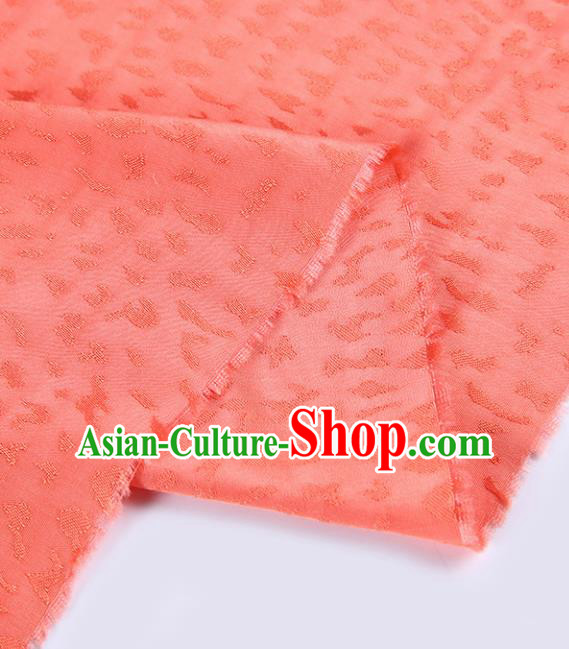 Chinese Traditional Classical Leopard Pattern Orange Cotton Fabric Imitation Silk Fabric Hanfu Dress Material Chinese Traditional Classical Leopard Pattern Orange Cotton Fabric Imitation Silk Fabric Hanfu Dress Material