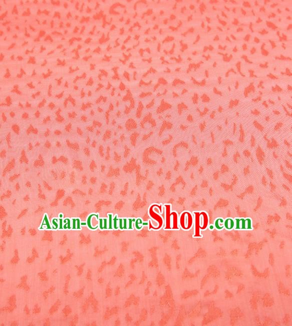 Chinese Traditional Classical Leopard Pattern Orange Cotton Fabric Imitation Silk Fabric Hanfu Dress Material Chinese Traditional Classical Leopard Pattern Orange Cotton Fabric Imitation Silk Fabric Hanfu Dress Material