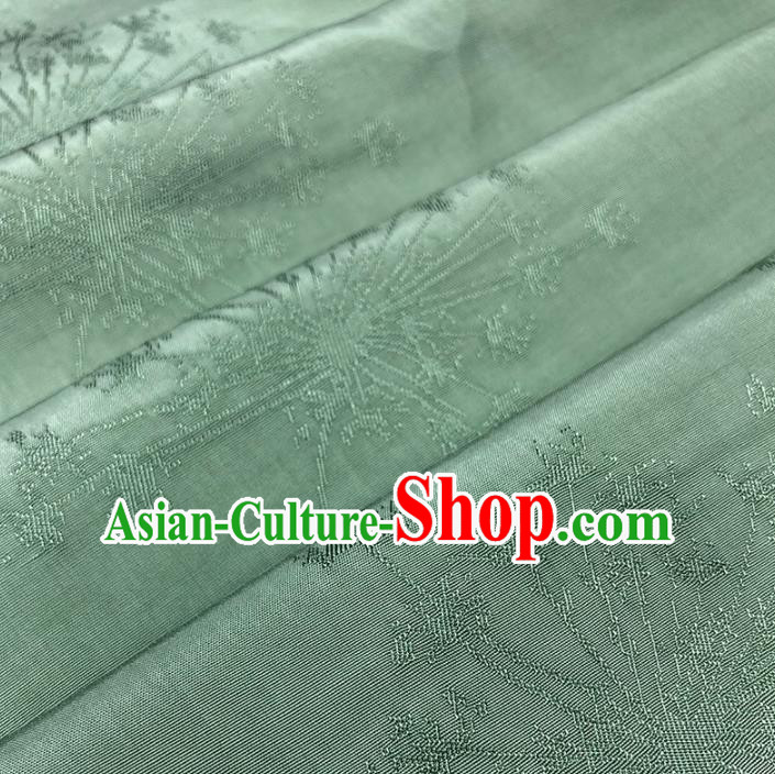 Chinese Traditional Classical Dandelion Pattern Green Cotton Fabric Imitation Silk Fabric Hanfu Dress Material Chinese Traditional Classical Dandelion Pattern Green Cotton Fabric Imitation Silk Fabric Hanfu Dress Material