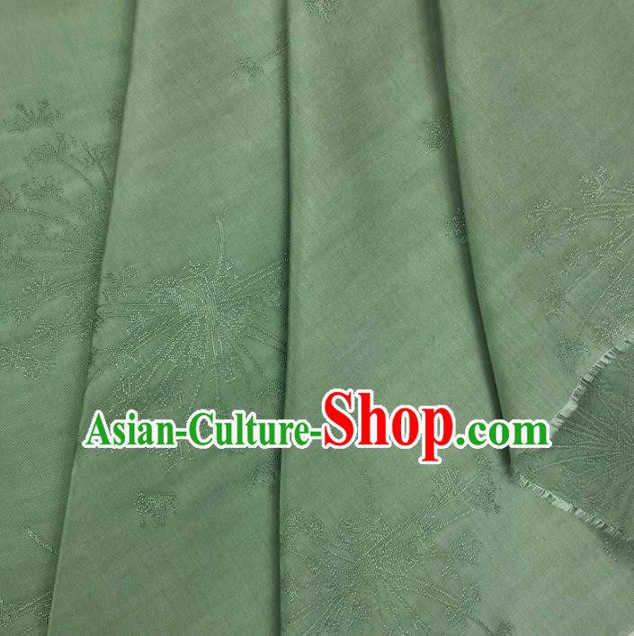 Chinese Traditional Classical Dandelion Pattern Green Cotton Fabric Imitation Silk Fabric Hanfu Dress Material Chinese Traditional Classical Dandelion Pattern Green Cotton Fabric Imitation Silk Fabric Hanfu Dress Material