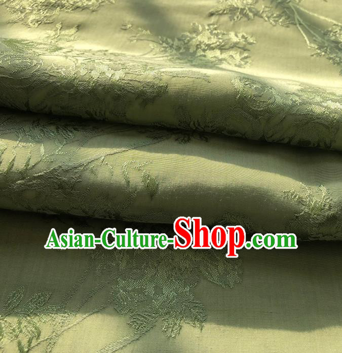 Chinese Traditional Classical Peony Pattern Green Cotton Fabric Imitation Silk Fabric Hanfu Dress Material Chinese Traditional Classical Peony Pattern Green Cotton Fabric Imitation Silk Fabric Hanfu Dress Material