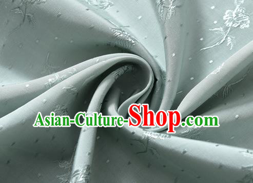 Chinese Traditional Classical Flowers Pattern Blue Cotton Fabric Imitation Silk Fabric Hanfu Dress Material Chinese Traditional Classical Flowers Pattern Blue Cotton Fabric Imitation Silk Fabric Hanfu Dress Material