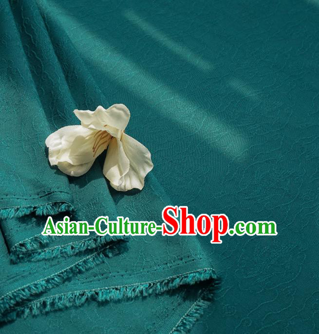 Chinese Traditional Classical Pattern Atrovirens Cotton Fabric Imitation Silk Fabric Hanfu Dress Material Chinese Traditional Classical Pattern Atrovirens Cotton Fabric Imitation Silk Fabric Hanfu Dress Material
