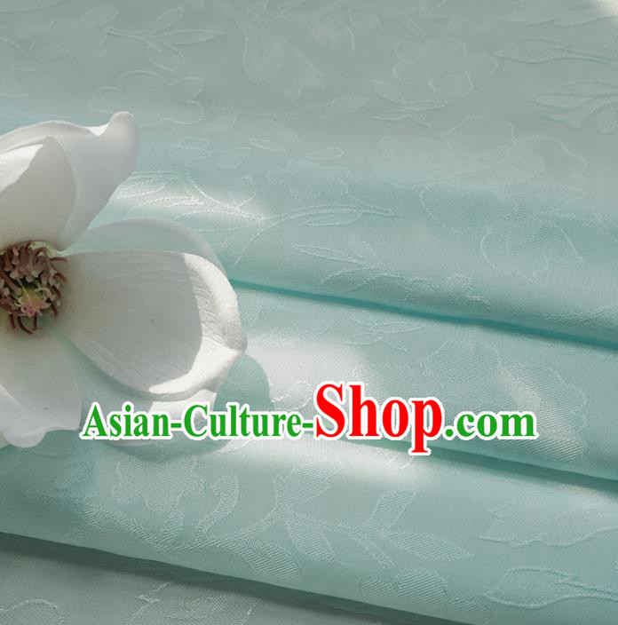Chinese Traditional Classical Pattern Light Blue Cotton Fabric Imitation Silk Fabric Hanfu Dress Material Chinese Traditional Classical Pattern Light Blue Cotton Fabric Imitation Silk Fabric Hanfu Dress Material
