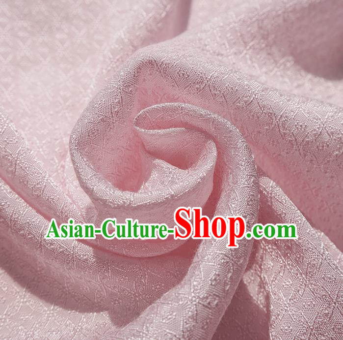 Chinese Traditional Classical Rhombus Pattern Pink Cotton Fabric Imitation Silk Fabric Hanfu Dress Material Chinese Traditional Classical Rhombus Pattern Pink Cotton Fabric Imitation Silk Fabric Hanfu Dress Material
