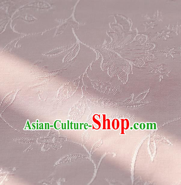 Chinese Traditional Classical Flowers Pattern Pink Cotton Fabric Imitation Silk Fabric Hanfu Dress Material Chinese Traditional Classical Flowers Pattern Pink Cotton Fabric Imitation Silk Fabric Hanfu Dress Material