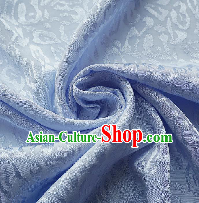 Chinese Traditional Classical Jacquard Pattern Blue Cotton Fabric Imitation Silk Fabric Hanfu Dress Material Chinese Traditional Classical Jacquard Pattern Blue Cotton Fabric Imitation Silk Fabric Hanfu Dress Material
