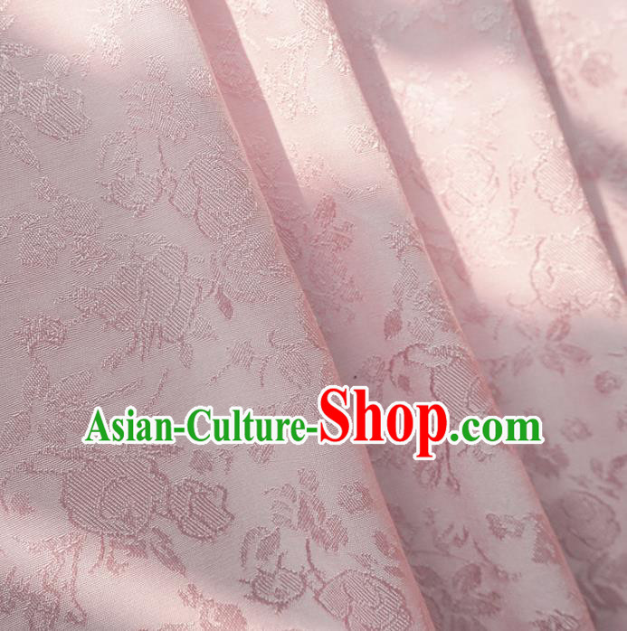Chinese Traditional Classical Jacquard Pattern Pink Cotton Fabric Imitation Silk Fabric Hanfu Dress Material Chinese Traditional Classical Jacquard Pattern Pink Cotton Fabric Imitation Silk Fabric Hanfu Dress Material