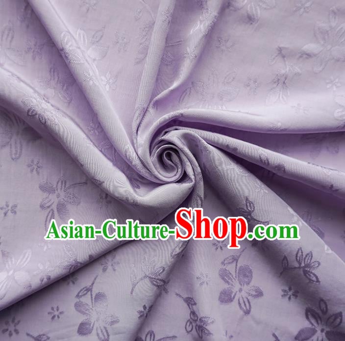 Chinese Traditional Classical Jacquard Pattern Light Purple Cotton Fabric Imitation Silk Fabric Hanfu Dress Material Chinese Traditional Classical Jacquard Pattern Light Purple Cotton Fabric Imitation Silk Fabric Hanfu Dress Material