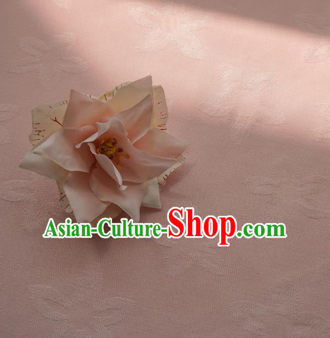 Chinese Traditional Classical Pattern Pink Cotton Fabric Imitation Silk Fabric Hanfu Dress Material Chinese Traditional Classical Pattern Pink Cotton Fabric Imitation Silk Fabric Hanfu Dress Material