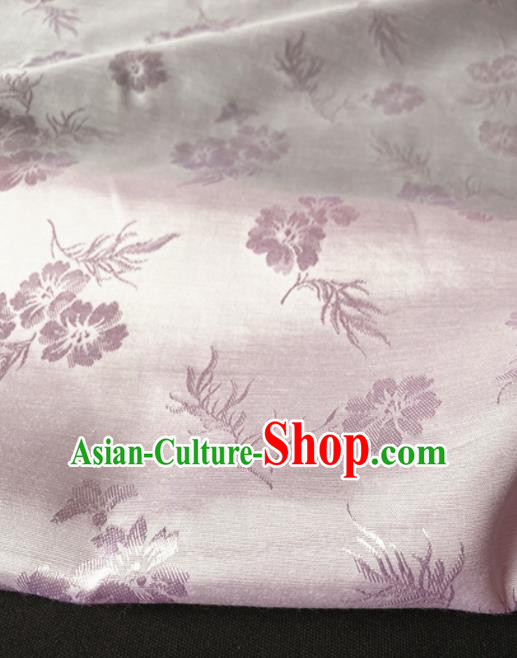 Chinese Traditional Flowers Pattern Pink Silk Fabric Hanfu Brocade Material Chinese Traditional Flowers Pattern Pink Silk Fabric Hanfu Brocade Material