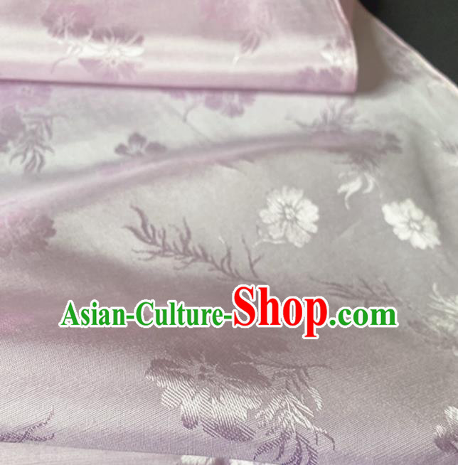 Chinese Traditional Flowers Pattern Pink Silk Fabric Hanfu Brocade Material Chinese Traditional Flowers Pattern Pink Silk Fabric Hanfu Brocade Material