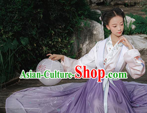 Chinese Ancient Maidservants Embroidered Dress Traditional Song Dynasty Female Costumes for Women Chinese Ancient Maidservants Embroidered Dress Traditional Song Dynasty Female Costumes for Women