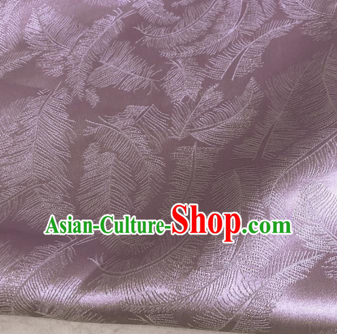 Chinese Traditional Feathers Pattern Deep Pink Silk Fabric Hanfu Brocade Material Chinese Traditional Feathers Pattern Deep Pink Silk Fabric Hanfu Brocade Material
