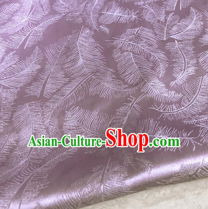 Chinese Traditional Feathers Pattern Deep Pink Silk Fabric Hanfu Brocade Material Chinese Traditional Feathers Pattern Deep Pink Silk Fabric Hanfu Brocade Material